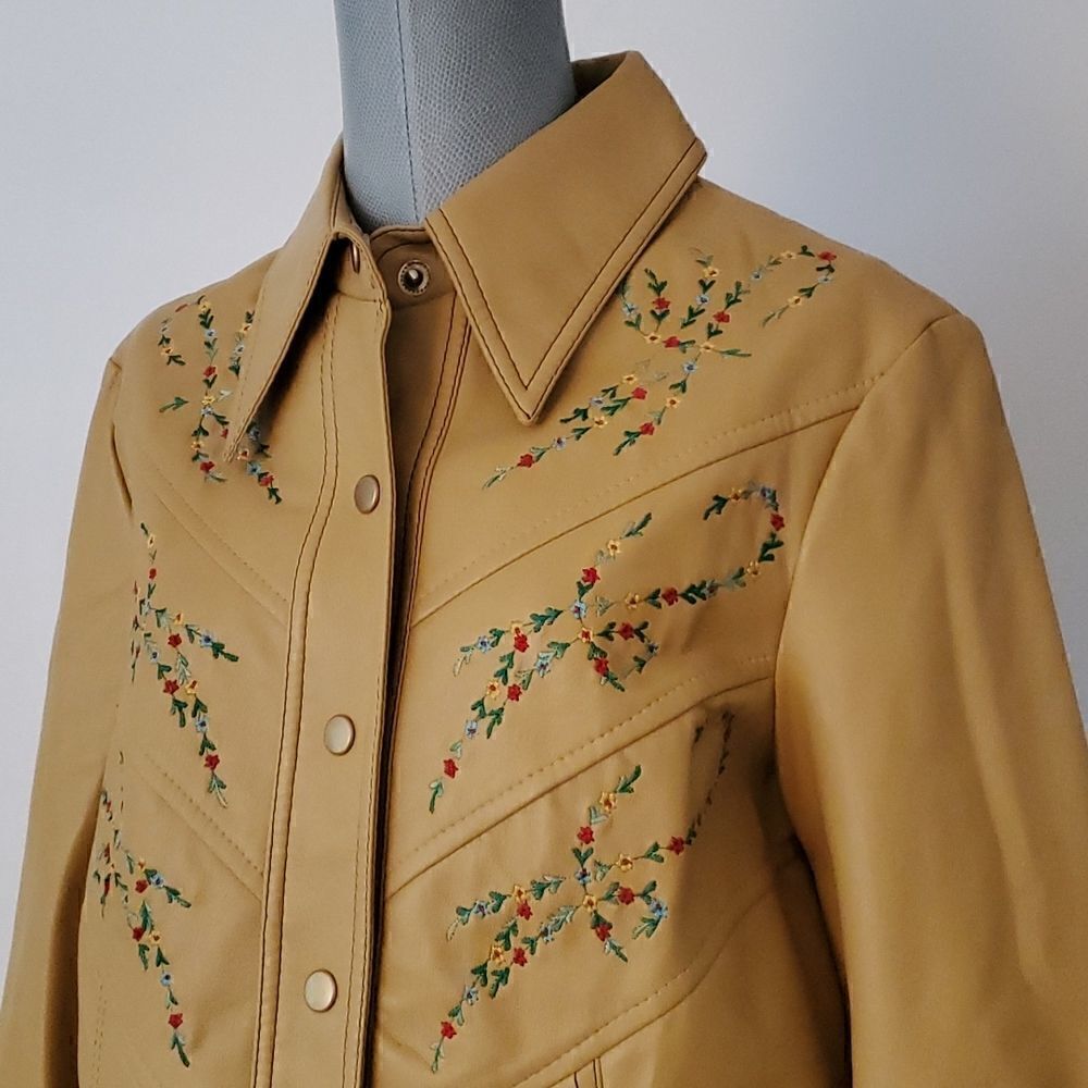 BELLARIVA | Faux Leather Embroidered Jacket - Picture 2 of 7